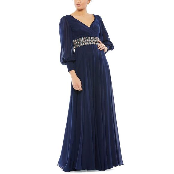 Mac Duggal WomensBishop Sleeve Blue